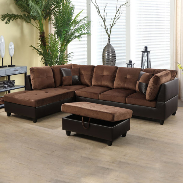Latitude Run® Madbury 3 Piece Vegan Leather Living Room Set Wayfair